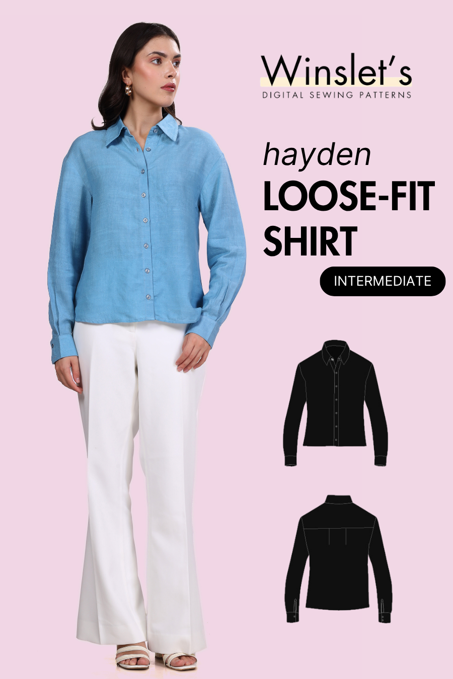 Loose-Fit Shirt Sewing Pattern 'Hayden'
