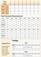 Suspender Skirt Sewing Pattern 'Iris'