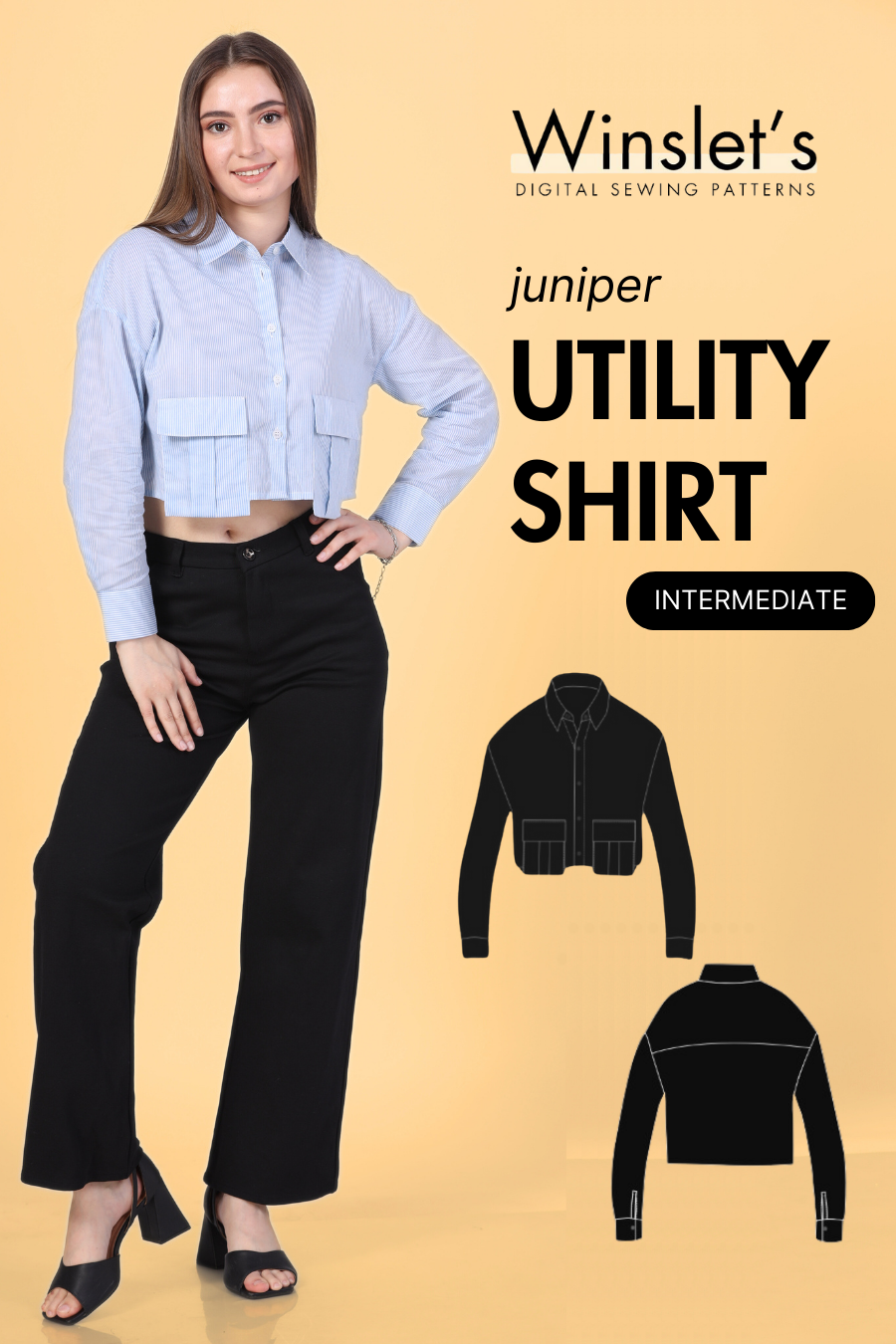 Utility Shirt Sewing Pattern 'Juniper'