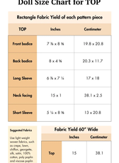 Dolls Retro Flare Set – Top & Flared Pants Set Sewing Pattern 'Mabel'