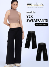 Y2K Sweatpants Sewing Pattern 'Maddie'