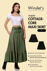 Cottagecore Maxi Skirt Sewing Pattern 'Maple'