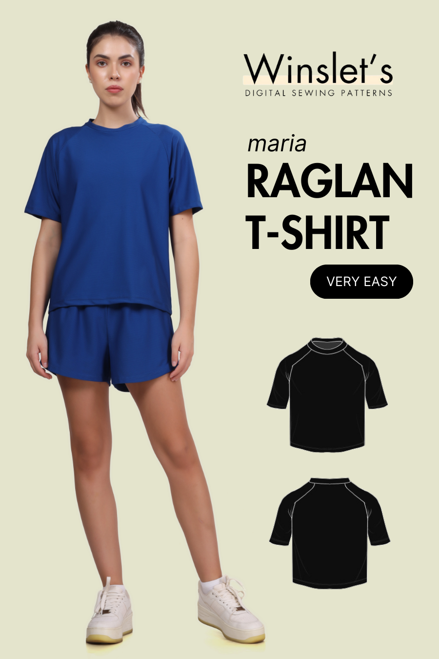 Raglan T-shirt Sewing Pattern 'Maria'