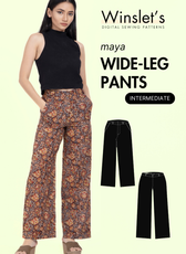 Wide Leg Pants Sewing Pattern 'Maya'