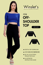 Off Shoulder Top Sewing Pattern 'Mia'