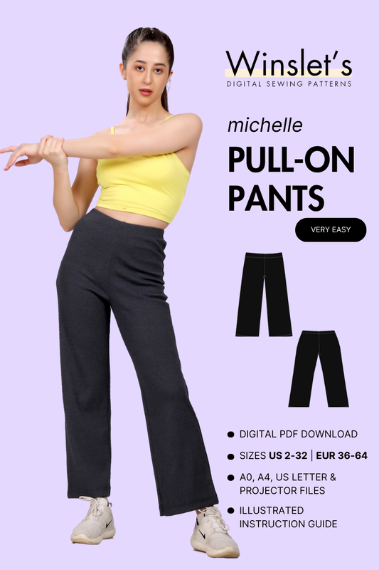 Pull-on Pants Sewing Pattern 'Michelle'