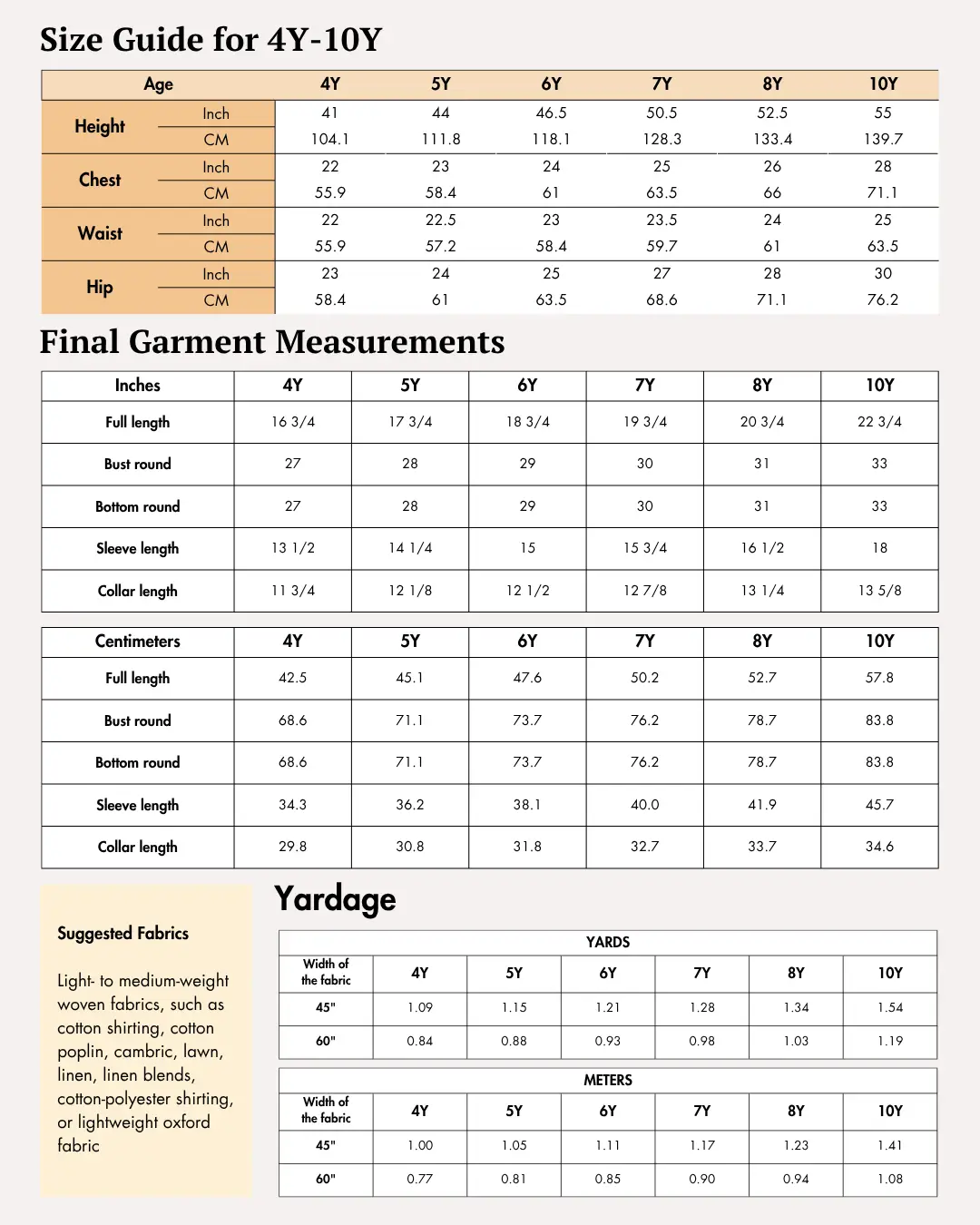 Kid's Formal Shirt Sewing Pattern 'Morgan'