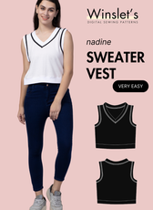 Sweater Vest Sewing Pattern 'Nadine'