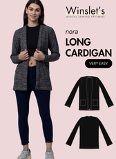 Long Cardigan Sewing Pattern 'Nora'
