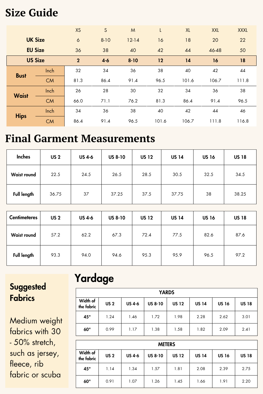 Wide Waistband Leggings Sewing Pattern 'Nova'