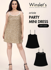 Party Mini Dress Sewing Pattern 'Oriole'