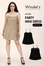 Party Mini Dress Sewing Pattern 'Oriole'