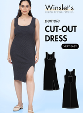 Cut Out Dress Sewing Pattern 'Pamela'