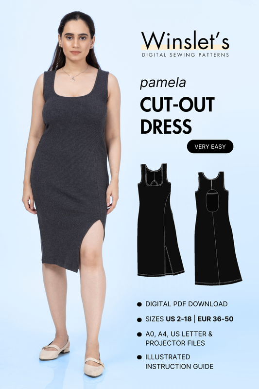 Cut Out Dress Sewing Pattern 'Pamela'