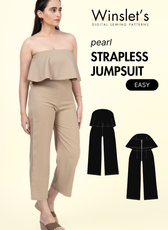 Strapless Jumpsuit Sewing Pattern 'Pearl'