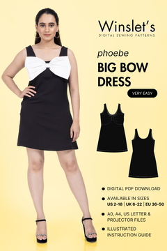 Bow Dress Sewing Pattern 'Phoebe'