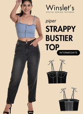 Strappy Bustier Top Sewing Pattern 'Piper'