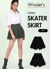 Skater Skirt Sewing Pattern 'Poppy'