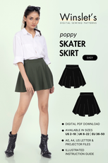 Skater Skirt Sewing Pattern 'Poppy'