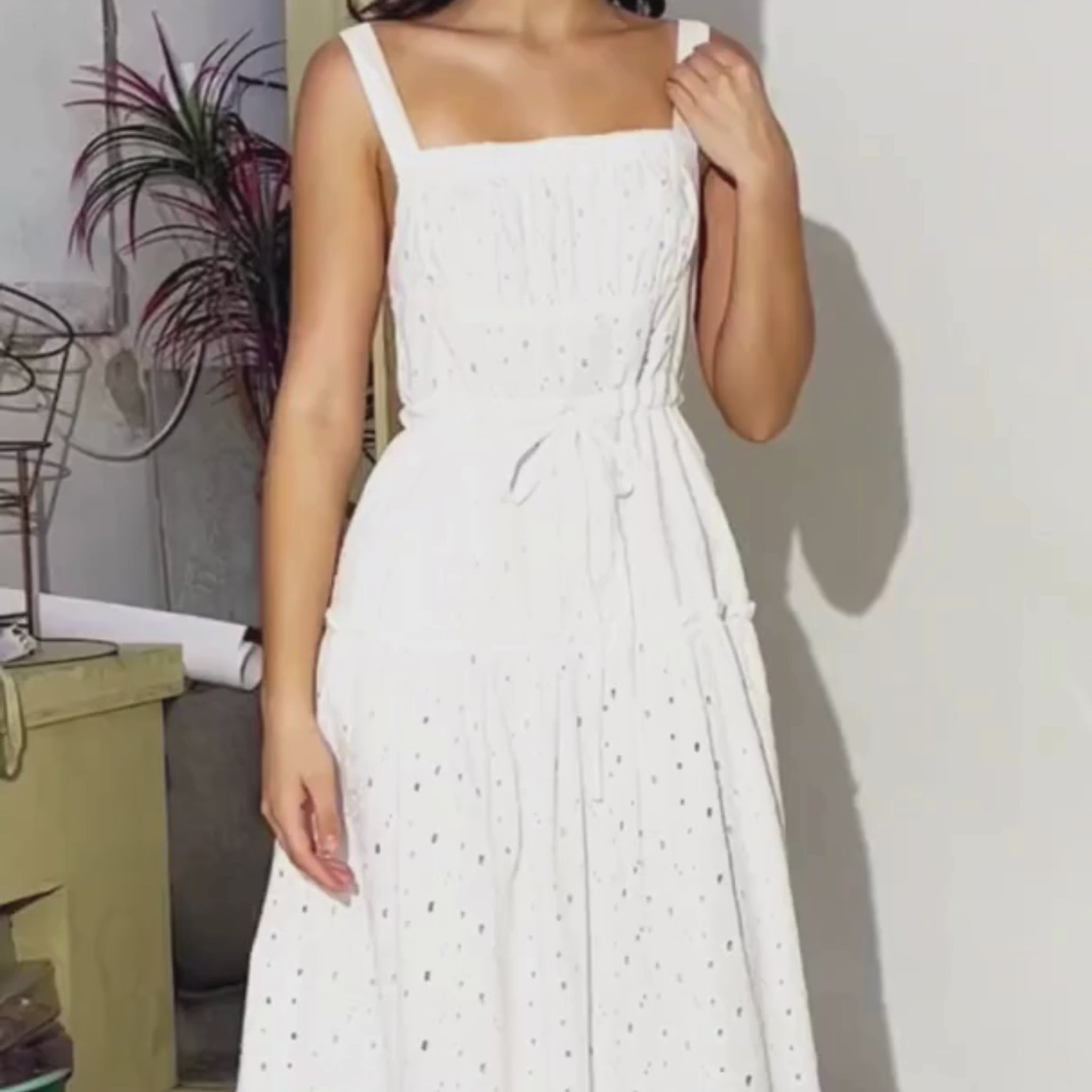 Sundress Midi Women's Dress PDF Sewing Pattern Fiona