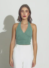 Halter Tie-back Crop Top Sewing Pattern 'Cassie'
