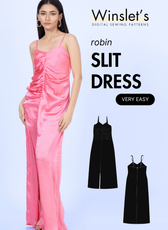 Slit Dress Sewing Pattern 'Robin'