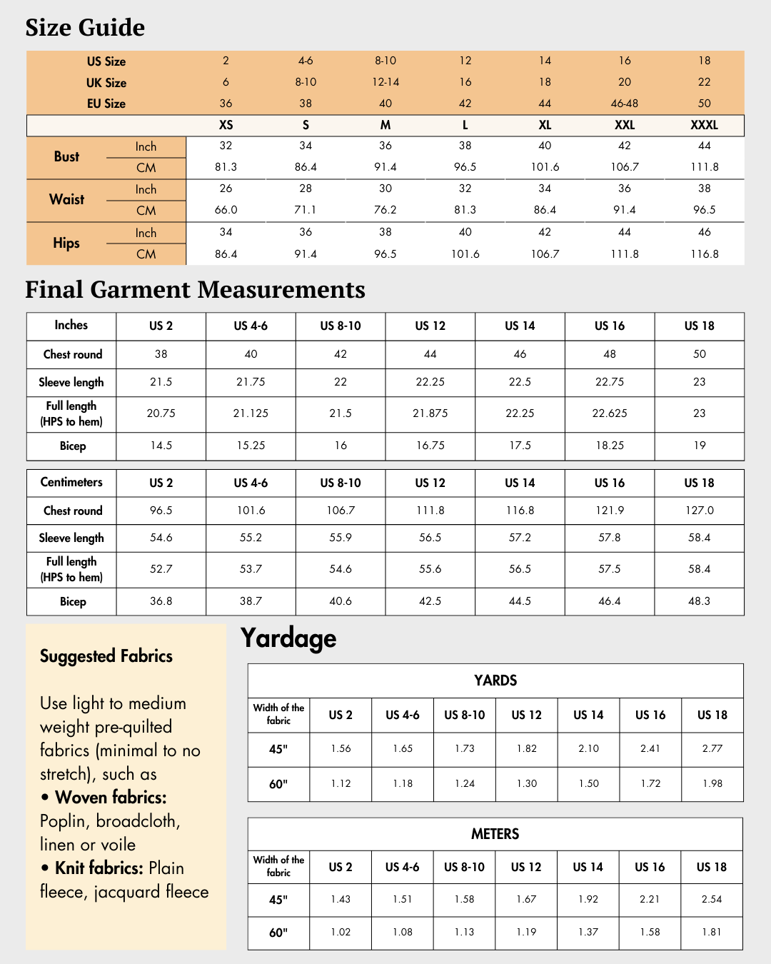 Reversible Quilted Jacket Sewing Pattern 'Romy'