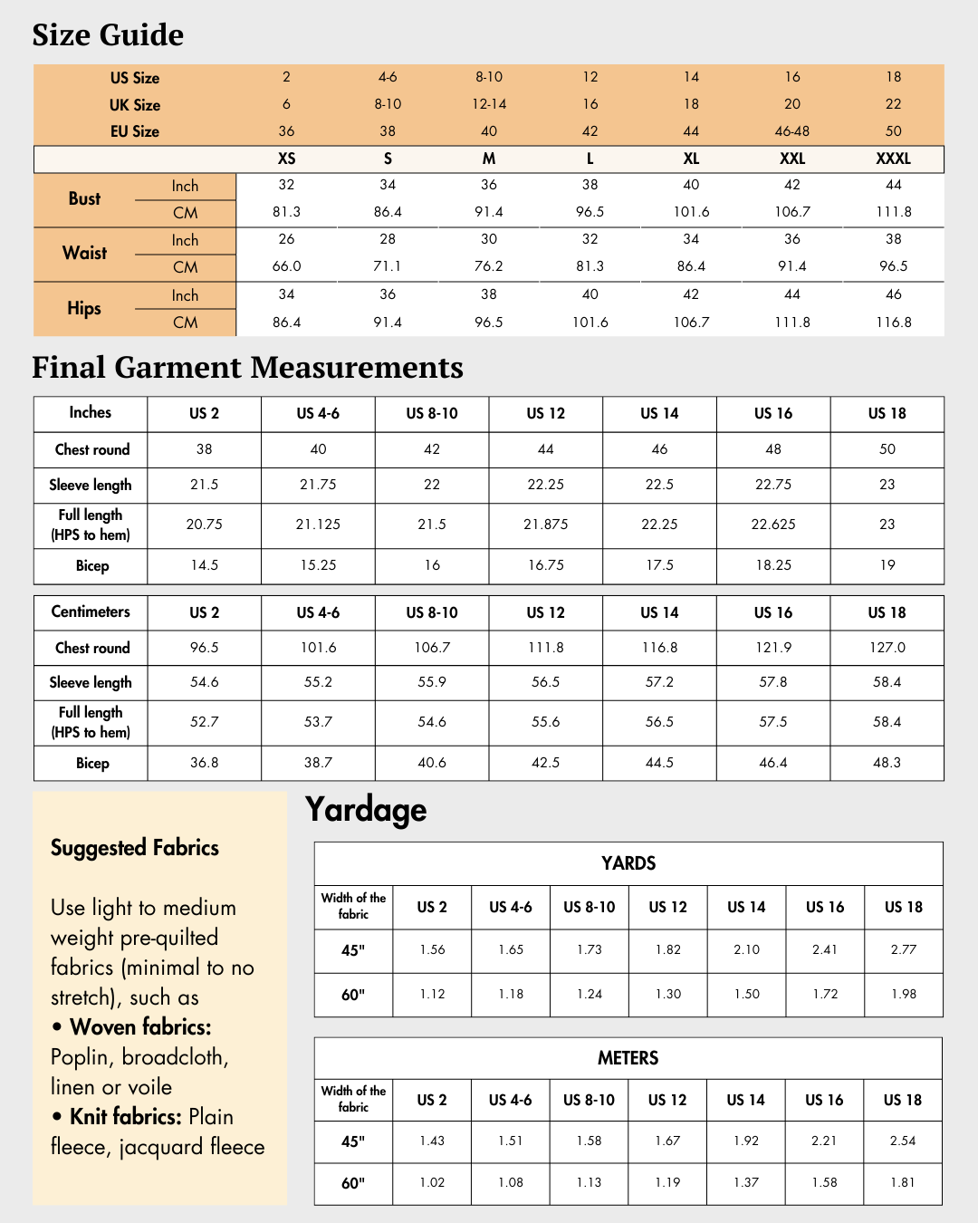 Reversible Quilted Jacket Sewing Pattern 'Romy'