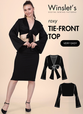 Tie Front Top Sewing Pattern 'Roxy'