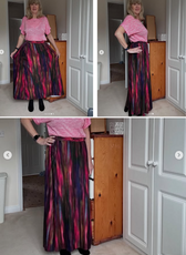 Gathered Maxi Skirt Sewing Pattern 'Zinnia'