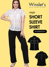 Short Sleeve Shirt Sewing Pattern 'Sage'