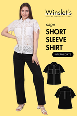 Short Sleeve Shirt Sewing Pattern 'Sage'