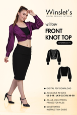 Front Knot Top Sewing Pattern 'Willow'