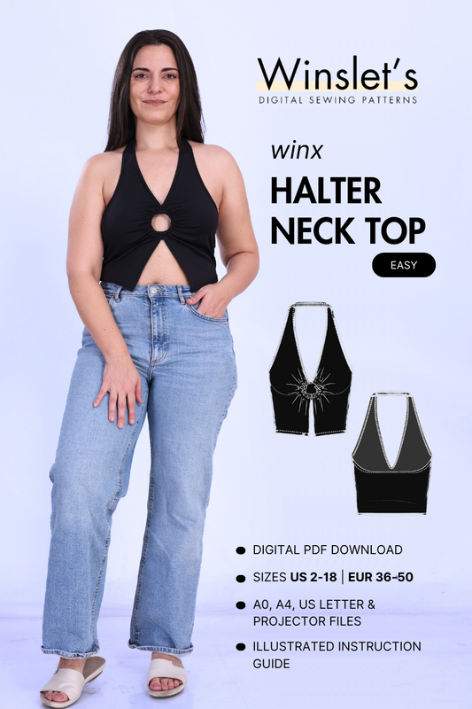 Halter Neck Top Sewing Pattern 'Winx'