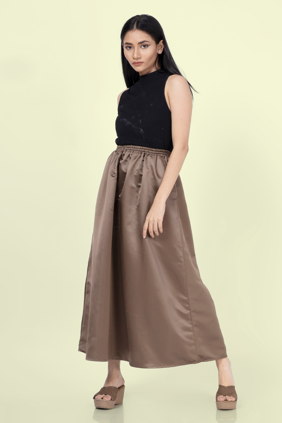 Gathered Maxi Skirt Sewing Pattern 'Zinnia'