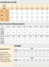 Gathered Maxi Skirt Sewing Pattern 'Zinnia'